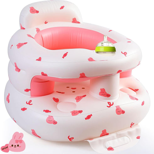 blorybim Upgraded Inflatable Baby Seat with Safety Guardrails, Thicker Sit Me Up Floor