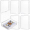 6 PCS Clear Playing Card Case - Acrylic Storage Holder for Game Cards, Craft Items, and Small Accessories