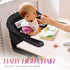 6-36 Hook on High Chair,Portable Foldable High Chair for Babies Months, Includes Storage Bag (Black)