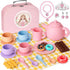 iAOVUEBY Silicone Tea Set for Toddlers, Tea Party Set for Little Girls,