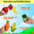 GERBIT Set 8 My First Fruit Vegetable Basket Plush, Baby Felt Play Food with Pcs Fruit Vegetable Plushies for Toddlers