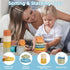 5 in 1 Montessori Baby Toys for 6-48 Months - Stacking Cups, Rings, Soft Animals, Blocks Set for Toddlers 1-3 Years