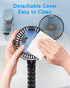 SWEETFULL Portable Stroller Fan, 4000mAh Battery Powered Mini Clip Fan, 4-Speed Rechargeable for Car Seat, Crib,