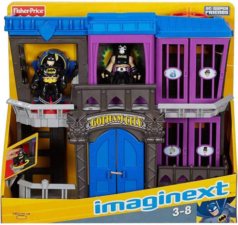 Fisher-Price Imaginext DC Super Friends Gotham City Jail Playset with Batman and Bane Figures, Ages 3-8
