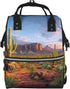 HCBPWVQA Cactus Landscape Diaper Bag with Changing Pad and Pacifier Holder, Multifunction Laptop