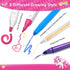DreamyCandy 70PCS Set 4-6-8,Drawing Unicorn Washable Markers with Glitter Pencil Case,Art Supplies for Kids Ages