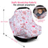 All-in-1 Rquite Car Seat Cover Baby, Carseat Covers for Girl Boy, Stretchy Soft Infant Car Seat Cover, Multi-use Baby