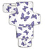 Grkkuti Purple Butterfly Portable Diaper Changing Pad Foldable Compact Diaper Changing Mat with