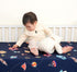 2 Pack Girls,28x52x9in PHF Soft Space Crib Sheet Fitted, Silky Comfy Breathable Polyester Baby Sheets for Boys Fits