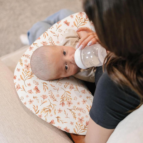 TPCKHY Baby Waterproof Nursing Pillow Cover, Stretchy Nursing Covers for Breastfeeding Pillows, Adorable Infant Feeding