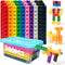 QUYSK 300 Pcs Linking Cubes for Math with Storage Boxes, Kids Counting Blocks