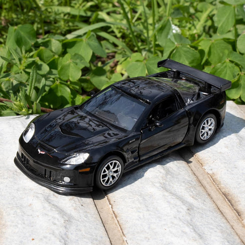 1/36 Die-cast Alloy Chevrolet Corvette C6R Model Car, Toy with Pullback Function, Gift for Boys and Girls