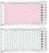 Summer 52x28In 2 Pack Conches Bows Sea Baby Crib Sheets for Boy Girl Ocean Seashells Beach Soft Snug Fitted Crib