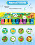 Baby Musical Learning Toys , Floor Piano Playmat for Toddlers with Animal Flash Cards Music Sound for Early Education