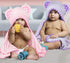 ELSVIN Set 2 30 30 Inch 400 of Hooded Baby Towels Purple and Pink Luxurious, Large and Super Absorbent x Soft