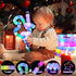 24 Pack Pack Light Up Glow Sticks Fidget Pop Tubes, Glow in The Dark Party Supplies Toddler Sensory Toys, Glow Stick