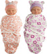 BABESIDE 2 Sets of Reborn Baby Doll Blankets with Hats for 17-24