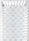 Sweet Jojo Designs Fitted Baby Crib Sheets (Blue Bows) for Girls, Infant