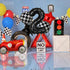 Race Car Birthday Balloons - 40 Inch Racetrack Number Balloon for Two Fast Birthday Party Decor Supplies