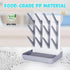 ZYLOHA 12 Baby Bottle Drying Rack: Space Saving Vertical Bottle Drying Holder with Brushes Holder - Large Bottle