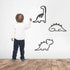 3 Pcs Dinosaur Wall Decor Dino Geometric Wooden Wall Art Nursery Room Decorations for Baby Boys Girls Toddlers Kids