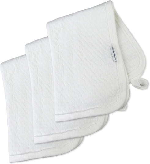 HonestBaby 3-Pack Matelasse Burp Cloth