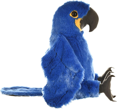 12 Inches, Wild Republic Hyacinth Macaw Plush, Stuffed Animal, Plush Toy, Gifts for Kids, Cuddlekins Blue