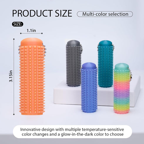 1PC (30C) Little Ouchies Fidget Keychain for Adults,Spiky Grippie Stim Toy | Pain Relief & Anxiety Stress Relief