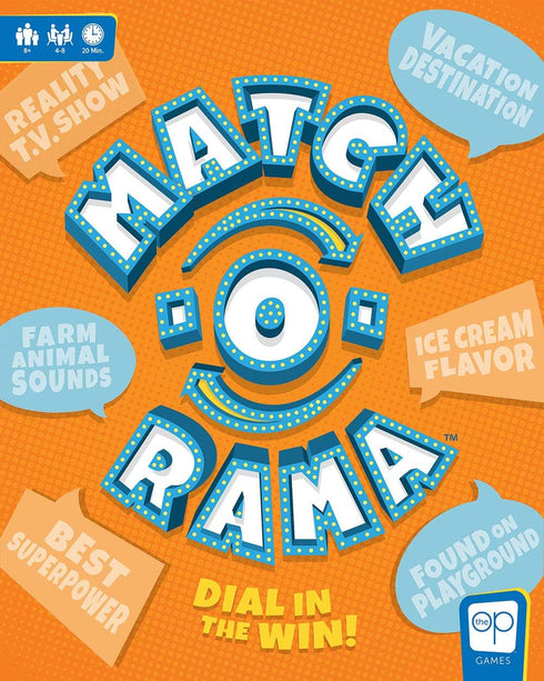 USAOPOLY Match-O-Rama Family Board Game - Fast Paced Press-Your-Luck Matching Game for All Ages