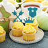 Boao 48 Pieces Glitter Cupcake Toppers for Baby Shower - It's a Boy Jumpsuit, Bodysuit, Carriage, Crown, Arrow Picks
