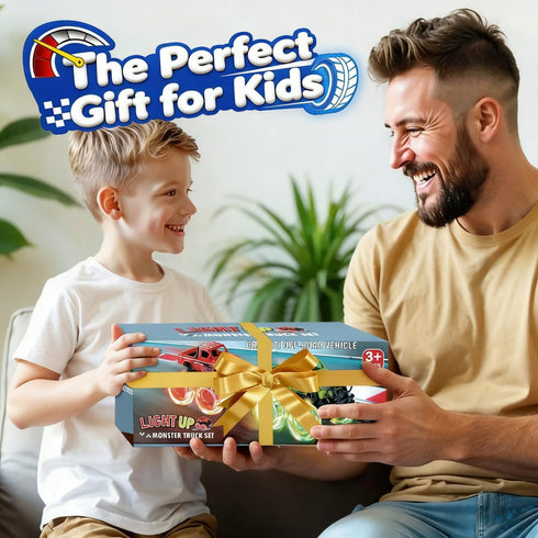 Gift:2 Pack 2-4, 4-8,Pull 3+ 3 SEPHIX Monster Truck Toys for Toddler Boys Trucks for Boys Age Light-Up Wheels Monster