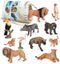 Volnau 11PCS Animal Toys Figurines Africa Figures Zoo Pack for Kids, Educational Jungle Set