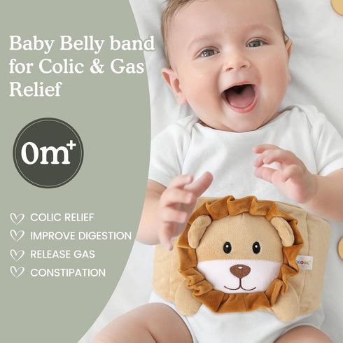 Tummy Upset Baby Colic and Gas Relief, Heated Wrap for Newborns Belly Relief by Soothing Warmth, Baby Heating Pad