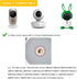 iTODOS Baby Monitor Mount Compatible with Arlo,Owlet,Goodbaby,Hellobaby,ANMEATE,Vtech,Motorola Baby Monitor and Most Universal Monitors Camera,Versatile Twist Mount without Tools or Wall Damage-White