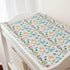 Cute Cartoon Dinosaurs Changing Pad Cover, Jungle Palm Leaves Diaper Change Table Pad for Boys Girls, 32"x16"