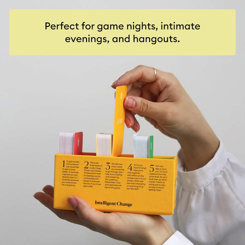 100 Intelligent Change Get Closer Social Bonding Card Game, Conversation Starters with Fun Questions & Activities