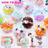 18 Pack 2 inch 3D 4-12, Fidget Balls Party Favors, Animal Pop Balls Fidget Toys, Party Favors for Kids Goodie Bags