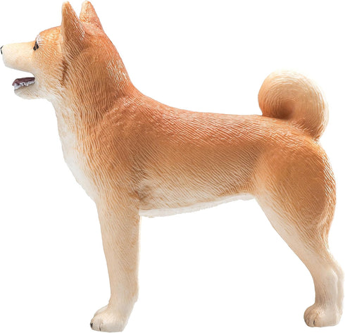 MOJO Shiba Inu Hand Painted Toy Figurine - Realistic Domesticated Animal