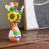 Drama Planet Flower Craft Kit for Kids, Make Your Own Flower Bouquet with Air Dry Clay, Arrange Clay Flowers & Create