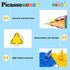 Set 3+ PB24 PicassoTiles Magnet Tile Building Block Magnetic Construction Square Triangle Tiles Toy Kit Sparking