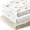 Stretchy Ultra Soft Jersey Knit Fitted Pack and Play Sheets Set 3