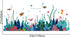 Removable 3D Under The Sea View Grass Wall Decal, DIY Ocean Coral Seaweed Stickers for Kids Bedroom