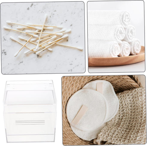 Wall-Mount Acrylic Towel Storage Box for Organized Spaces