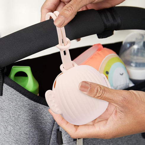 Bebamour Silicone Pacifier Holder Case Portable Pacifiers Storage Pacifiers Container Safe and Soft Material Silicone