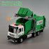 LOVEPOSELY 3-6 Kids Garbage Recycling Truck Toy, Green Pull-Back Truck Model with Sound & Light, Waste Sorting Learning