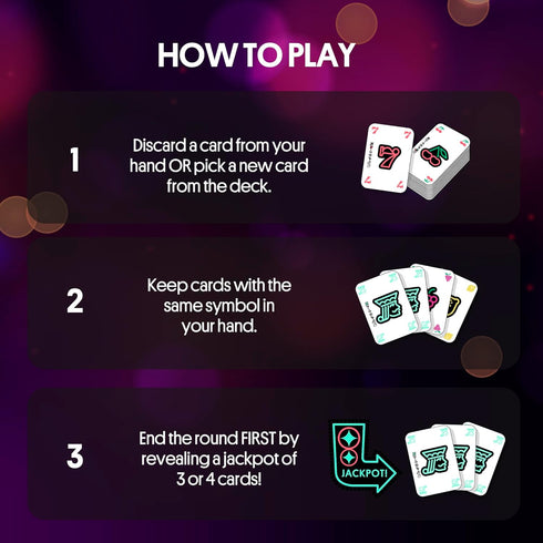 20 2 Pack, Foxmind Lucky Jack Strategy Card Game, Minute Fast Paced Quick Card Games for Players or More, Las Vegas