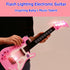 Jakeloo Kids Guitar, Toddler Electric Guitar Toy with Strap, Ideal for 3-8 Year Old Boys Girls (Pink)