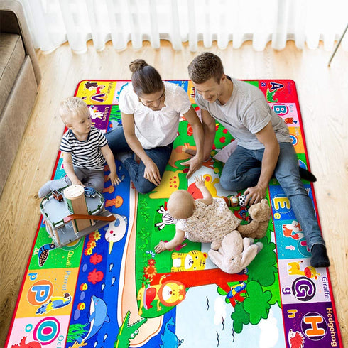 (0.6cm), teytoy Baby Cotton Play Mat, Crawling Mat for Floor Mat Large Super Soft, Extra Thick Plush Surface Foldable