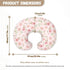 Goronwyfloyd Pink Rose Flower Breastfeeding Pillow Slipcover for Baby Breastfeeding Nursing Pillow Slipcovers Super