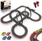 Teslala Slot Car Race Track 32Ft Electric Powered Racing Tracks Sets for Boys
